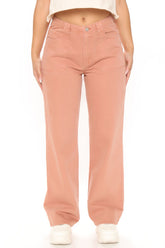 Skating By Utility Wide Leg Jeans - Chestnut Ins Street